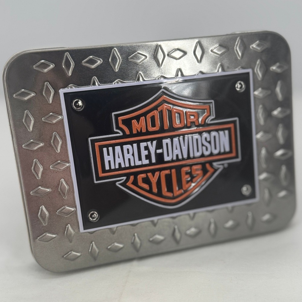 Harley-Davidson Double Deck Playing Cards in Collectible Diamond Plate Tin NEW - Picture 6 of 16